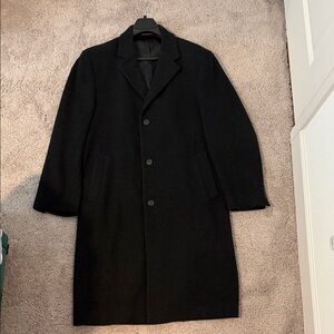 Lauren Ralph Lauren 100% Wool Overcoat 40R Charcoal Lined